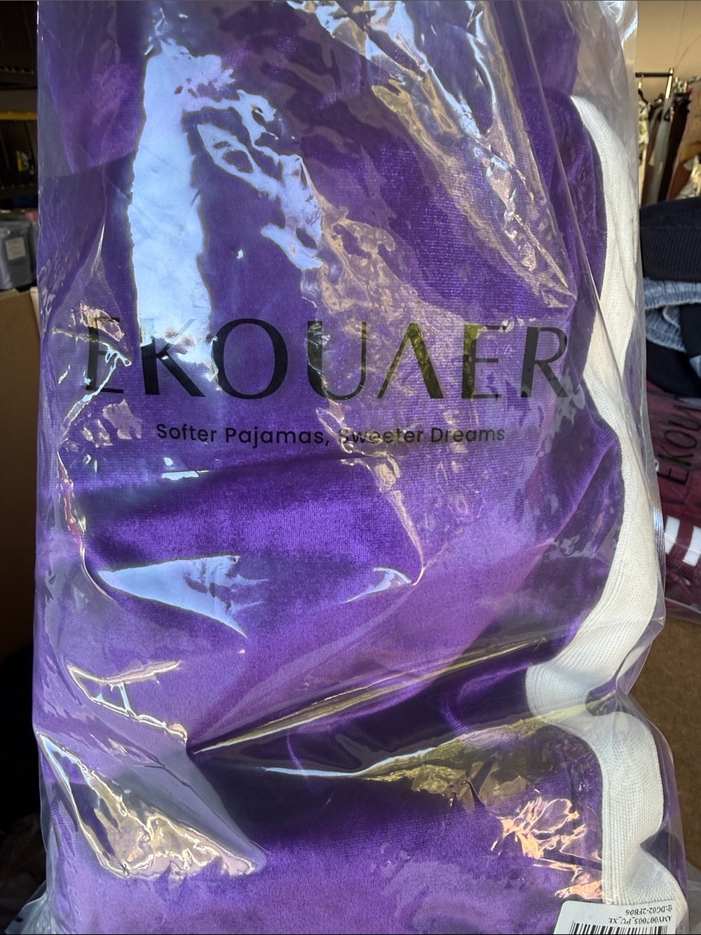 Women's Purple Velvet Track SET - Picture 3 of 3